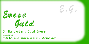 emese guld business card